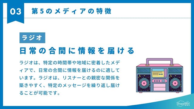 ラジオの特徴＿インフォグラッフィック